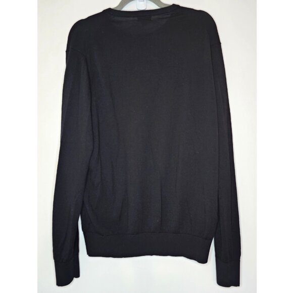 Uniqlo 100% Wool Lightweight Crew Neck Sweater, L, Black - Picture 2 of 8